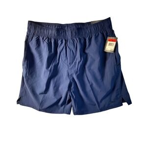 MITRE Men's Academy BL Athletic Shorts XL Academy Blue Perforated Side NEW
